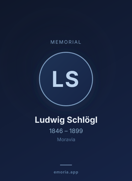 Memorial portrait of Ludwig Schlögl