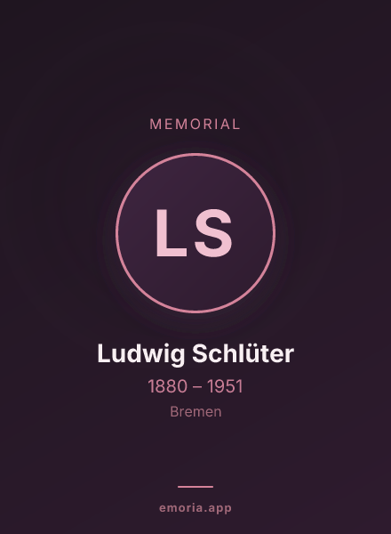 Memorial portrait of Ludwig Schlüter
