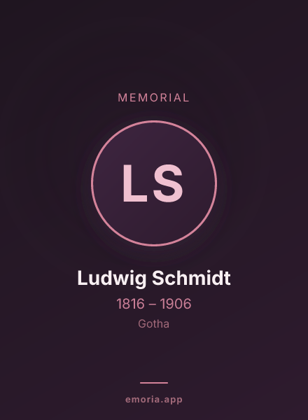 Memorial portrait of Ludwig Schmidt