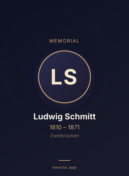 Memorial portrait of Ludwig Schmitt