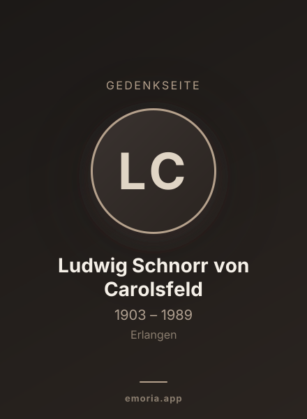 Gedenkportrait von Ludwig Schnorr von Carolsfeld