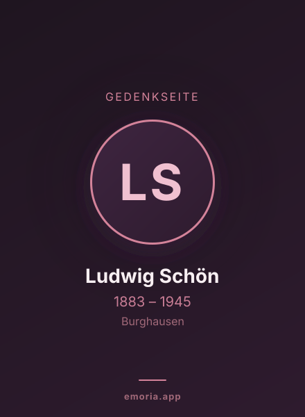 Gedenkportrait von Ludwig Schön