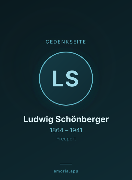 Gedenkportrait von Ludwig Schönberger