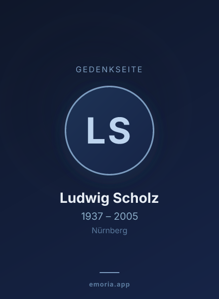 Gedenkportrait von Ludwig Scholz