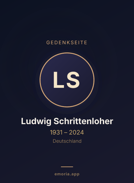 Gedenkportrait von Ludwig Schrittenloher