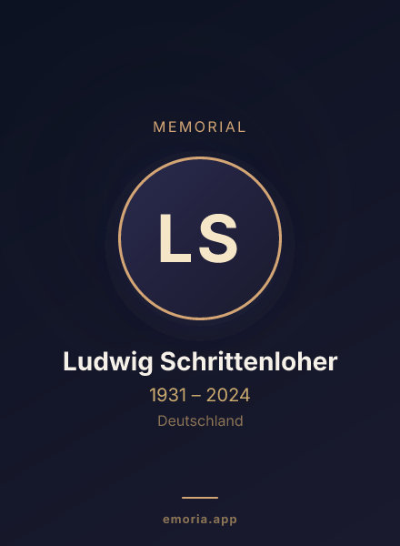 Memorial portrait of Ludwig Schrittenloher