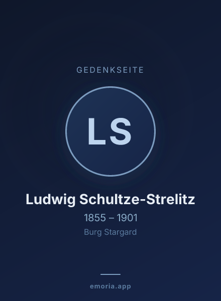 Gedenkportrait von Ludwig Schultze-Strelitz