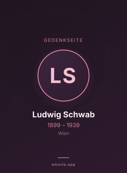 Gedenkportrait von Ludwig Schwab