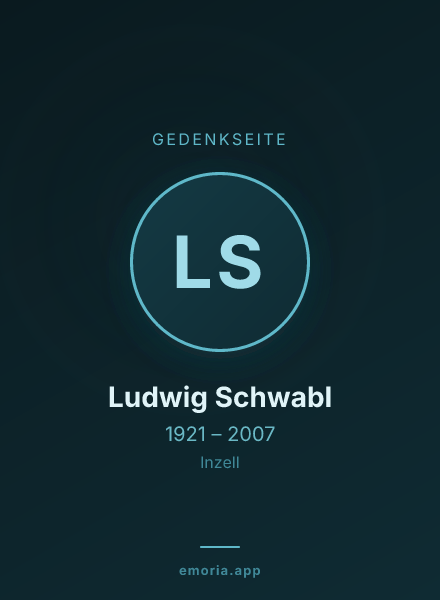 Gedenkportrait von Ludwig Schwabl