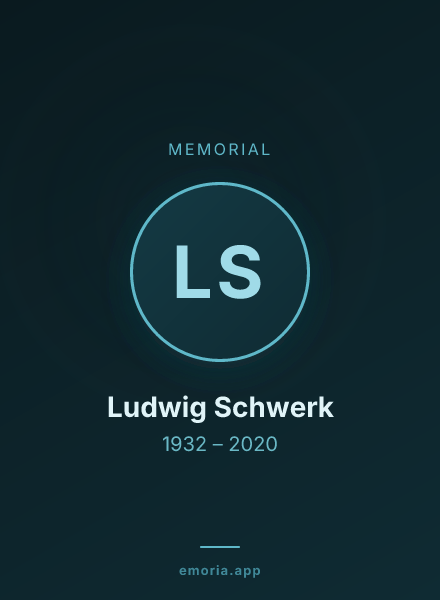 Memorial portrait of Ludwig Schwerk