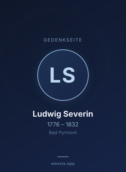 Gedenkportrait von Ludwig Severin