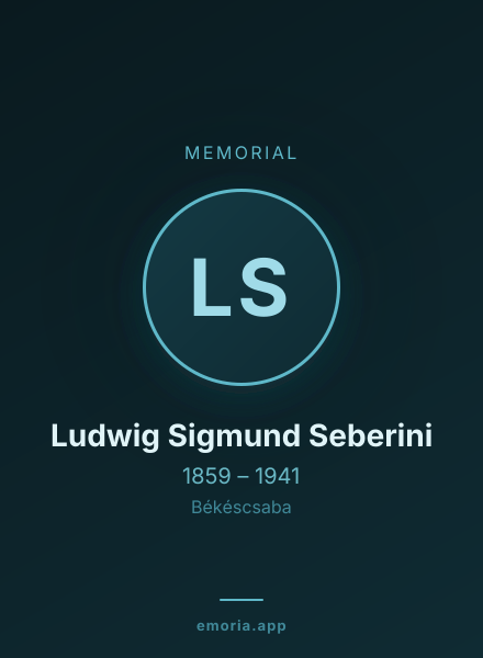 Memorial portrait of Ludwig Sigmund Seberini