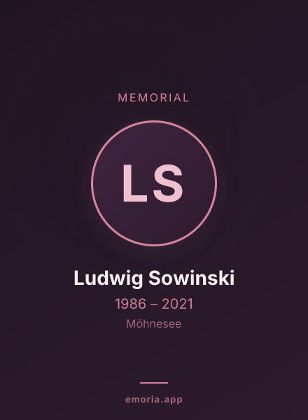 Memorial portrait of Ludwig Sowinski