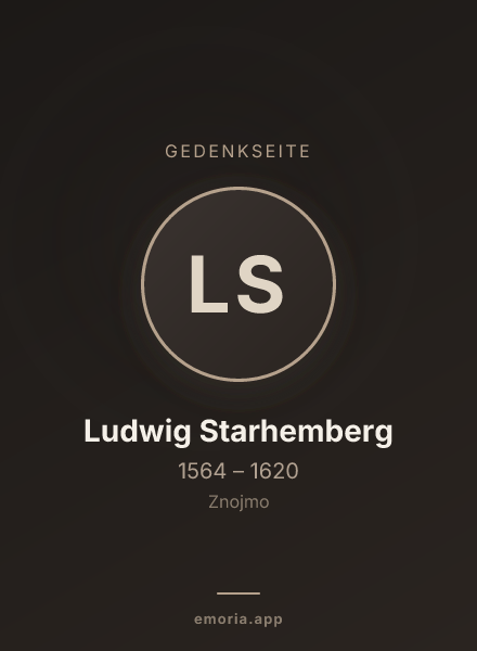 Gedenkportrait von Ludwig Starhemberg