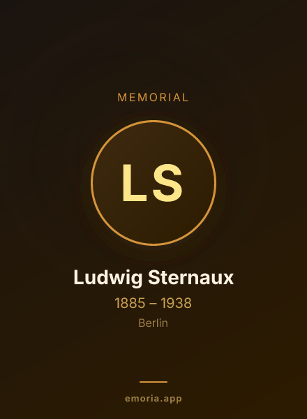 Memorial portrait of Ludwig Sternaux