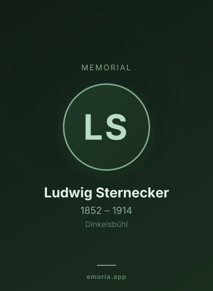 Memorial portrait of Ludwig Sternecker