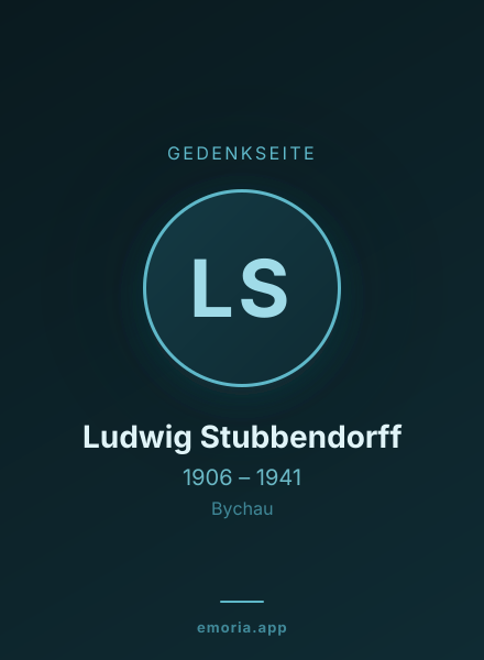 Gedenkportrait von Ludwig Stubbendorff