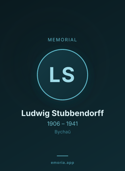 Memorial portrait of Ludwig Stubbendorff