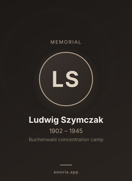 Memorial portrait of Ludwig Szymczak