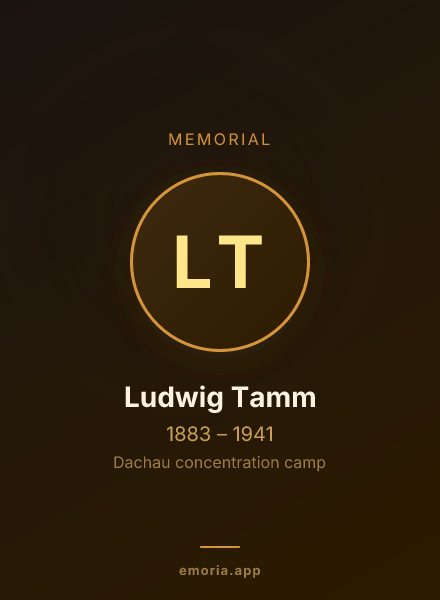 Memorial portrait of Ludwig Tamm
