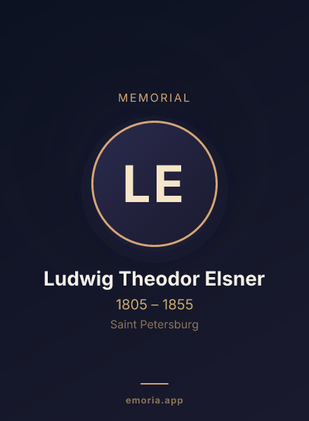 Memorial portrait of Ludwig Theodor Elsner