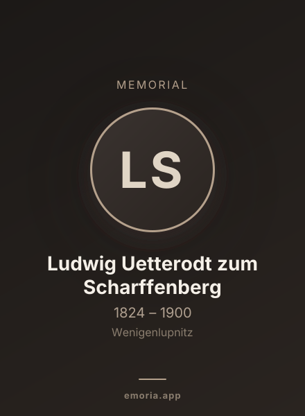 Memorial portrait of Ludwig Uetterodt zum Scharffenberg