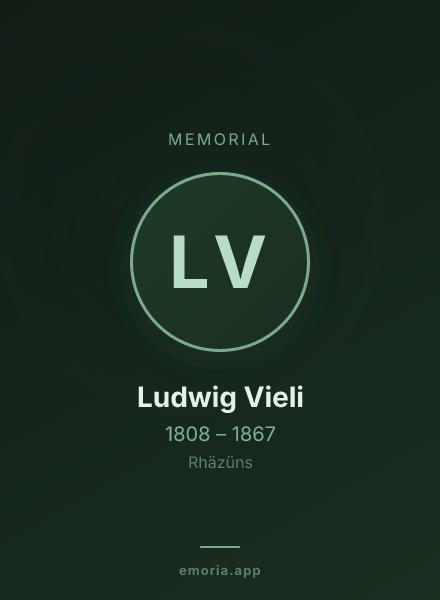 Memorial portrait of Ludwig Vieli