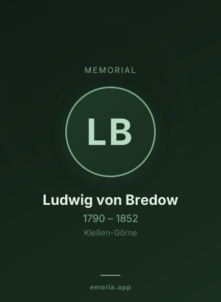 Memorial portrait of Ludwig von Bredow