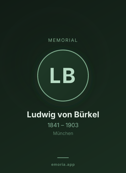 Memorial portrait of Ludwig von Bürkel