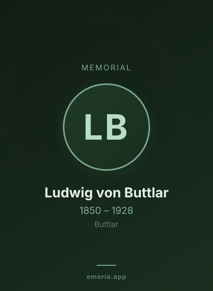 Memorial portrait of Ludwig von Buttlar