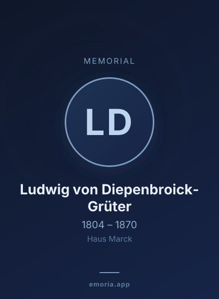 Memorial portrait of Ludwig von Diepenbroick-Grüter
