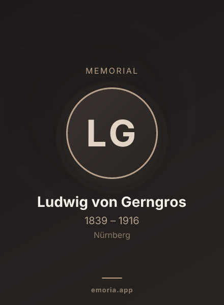 Memorial portrait of Ludwig von Gerngros