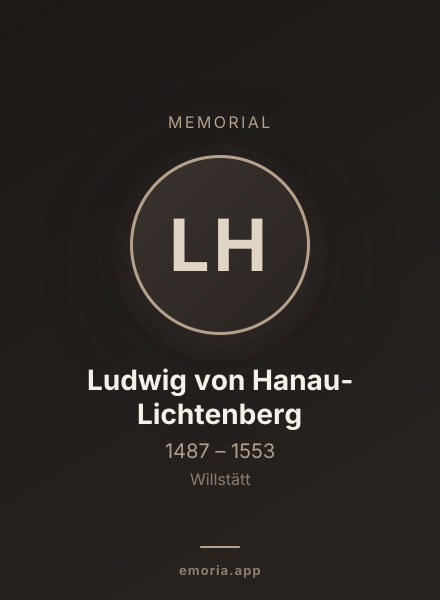 Memorial portrait of Ludwig von Hanau-Lichtenberg