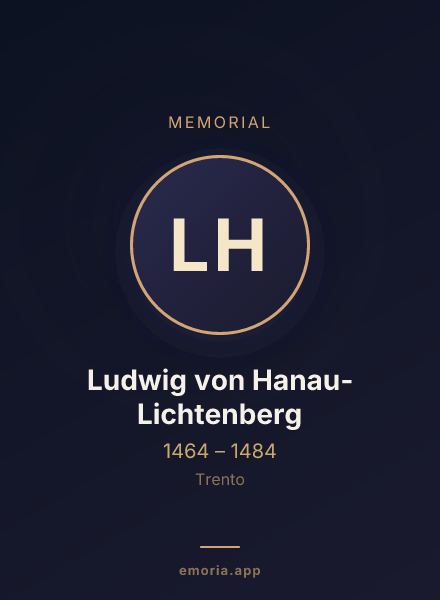 Memorial portrait of Ludwig von Hanau-Lichtenberg