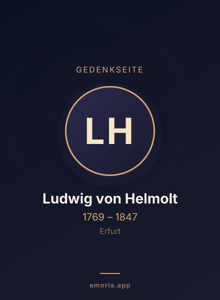 Gedenkportrait von Ludwig von Helmolt