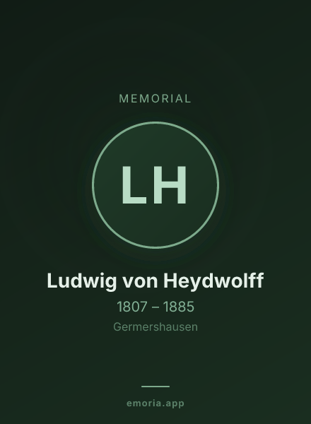 Memorial portrait of Ludwig von Heydwolff