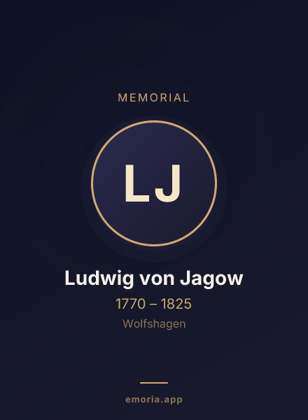 Memorial portrait of Ludwig von Jagow