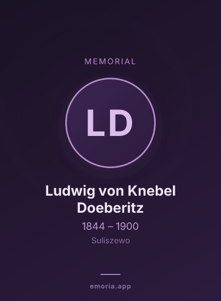 Memorial portrait of Ludwig von Knebel Doeberitz
