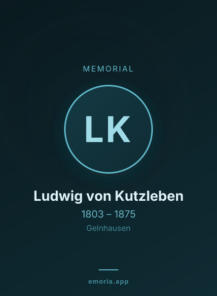 Memorial portrait of Ludwig von Kutzleben