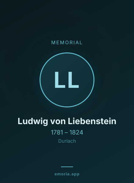 Memorial portrait of Ludwig von Liebenstein