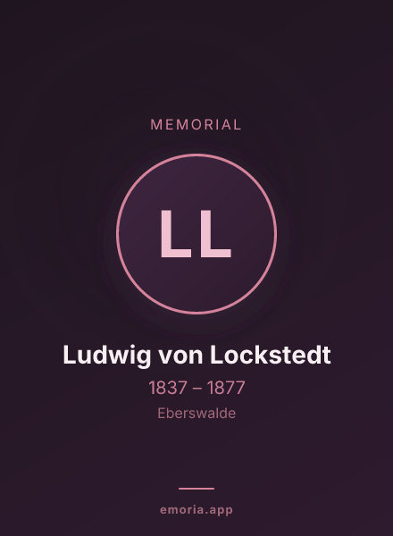 Memorial portrait of Ludwig von Lockstedt