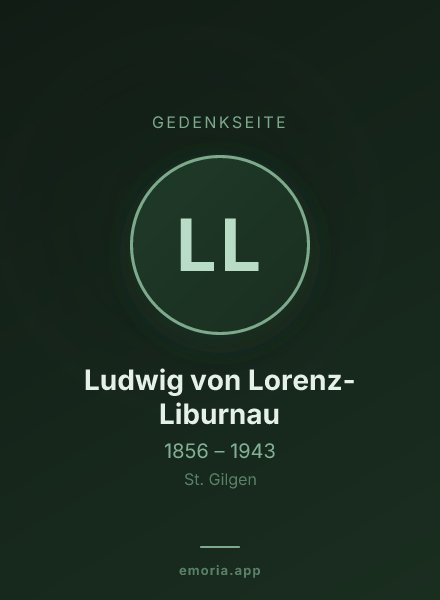 Gedenkportrait von Ludwig von Lorenz-Liburnau