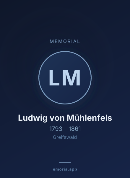 Memorial portrait of Ludwig von Mühlenfels