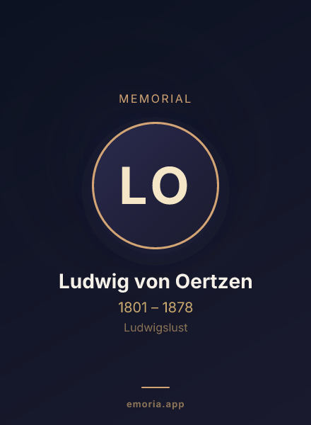 Memorial portrait of Ludwig von Oertzen