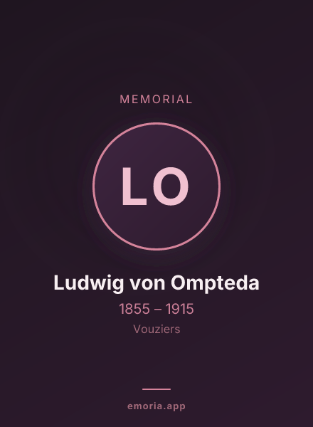 Memorial portrait of Ludwig von Ompteda