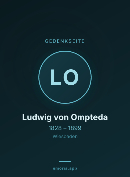 Gedenkportrait von Ludwig von Ompteda