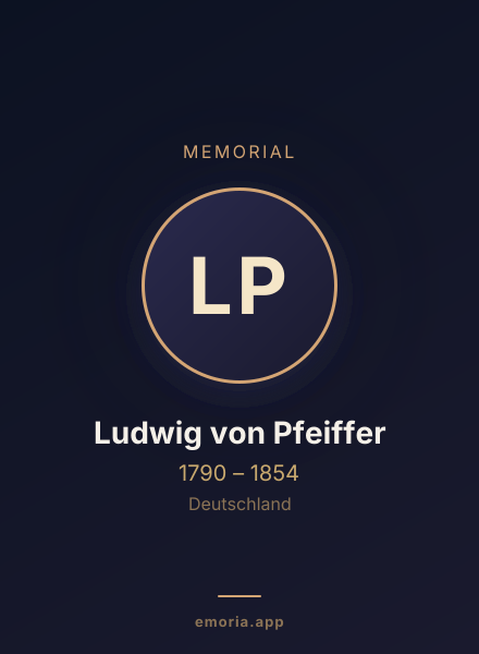 Memorial portrait of Ludwig von Pfeiffer
