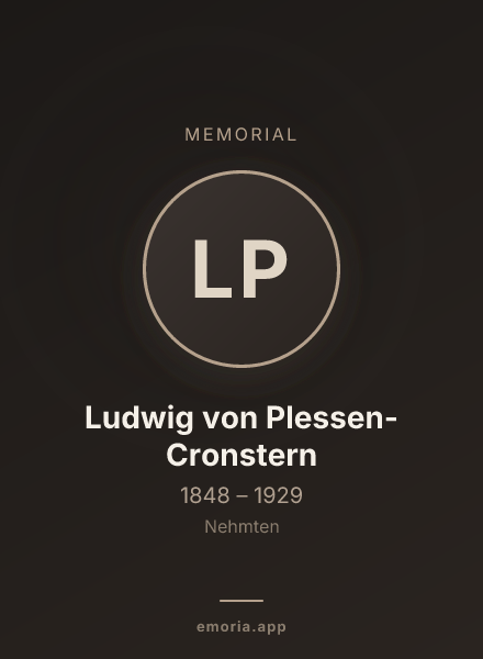 Memorial portrait of Ludwig von Plessen-Cronstern