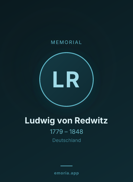 Memorial portrait of Ludwig von Redwitz