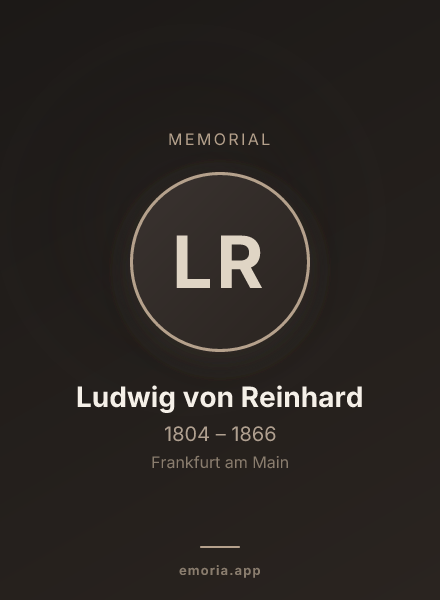 Memorial portrait of Ludwig von Reinhard